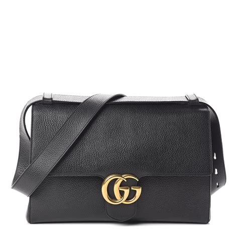 gucci - ladies pouch - calf leather - black|Gucci marmont quilted leather handbag.